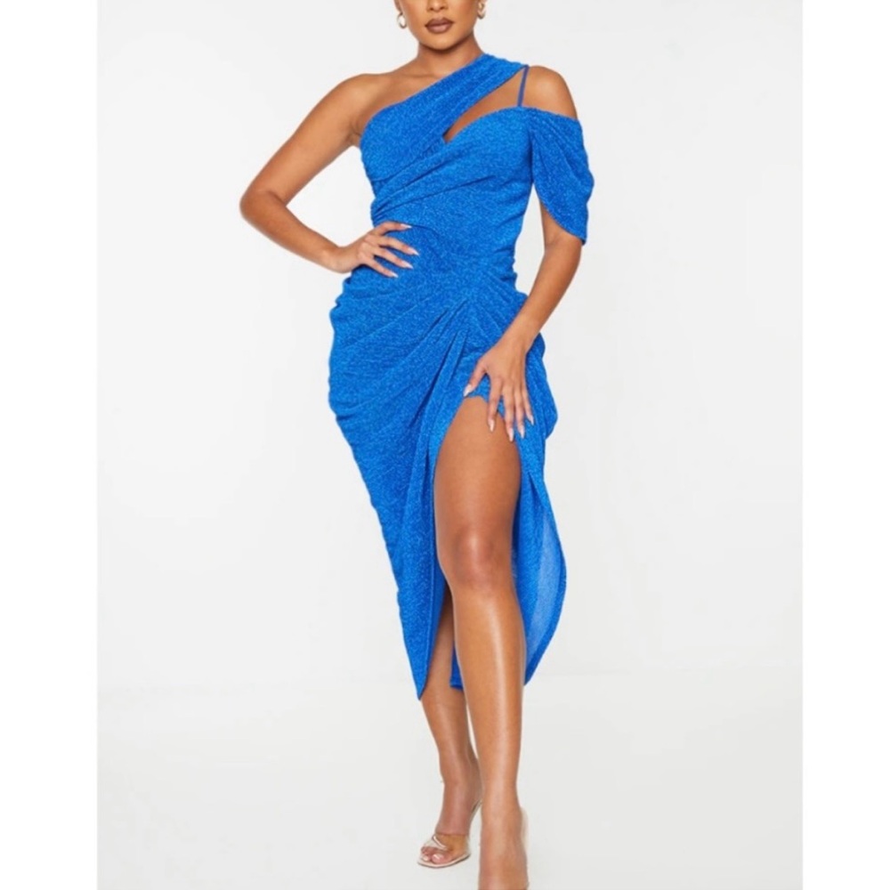 Prom dress wedding guest cocktail dress special event blue dress